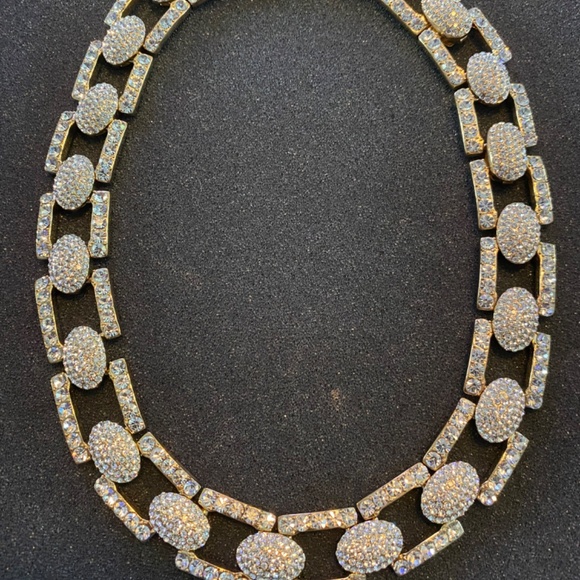 Rhinestone bulky necklace by Akkad - Picture 2 of 7